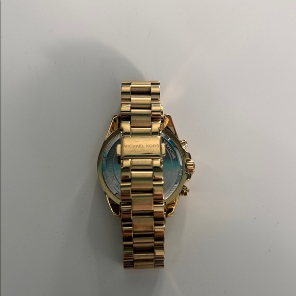 Michael Kors Gold and White Chronograph Watch - Picture 2 of 5